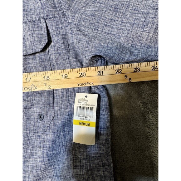 Two NWT IZOD Men's Saltwater Blue/Pink Beach Performance Surfside S/S Shirt M - Picture 6 of 16